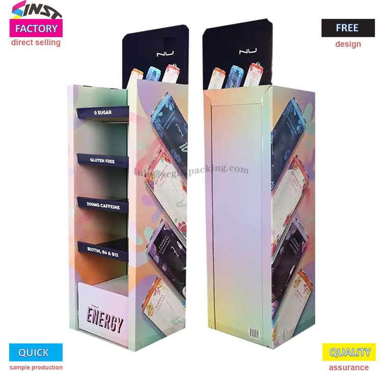 Поставка за витрини за енергийни напитки: използване на цвят и информация, за да поставите „жизненост“ в очите на клиентите