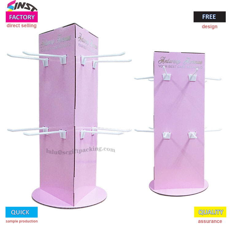 Лъжица за настолен дисплей с кукичка, дисплей за дребни предмети на стойка 